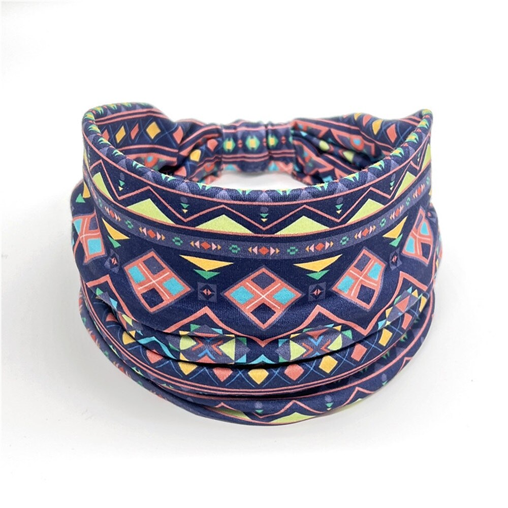 Bandes de cheveux pour femmes, motifs imprimés africains, large bord, nouage élastique, bandeaux de sport, de yoga, couvre-chef pour femmes, accessoires pour cheveux de 2025 ? $6.99 –P17