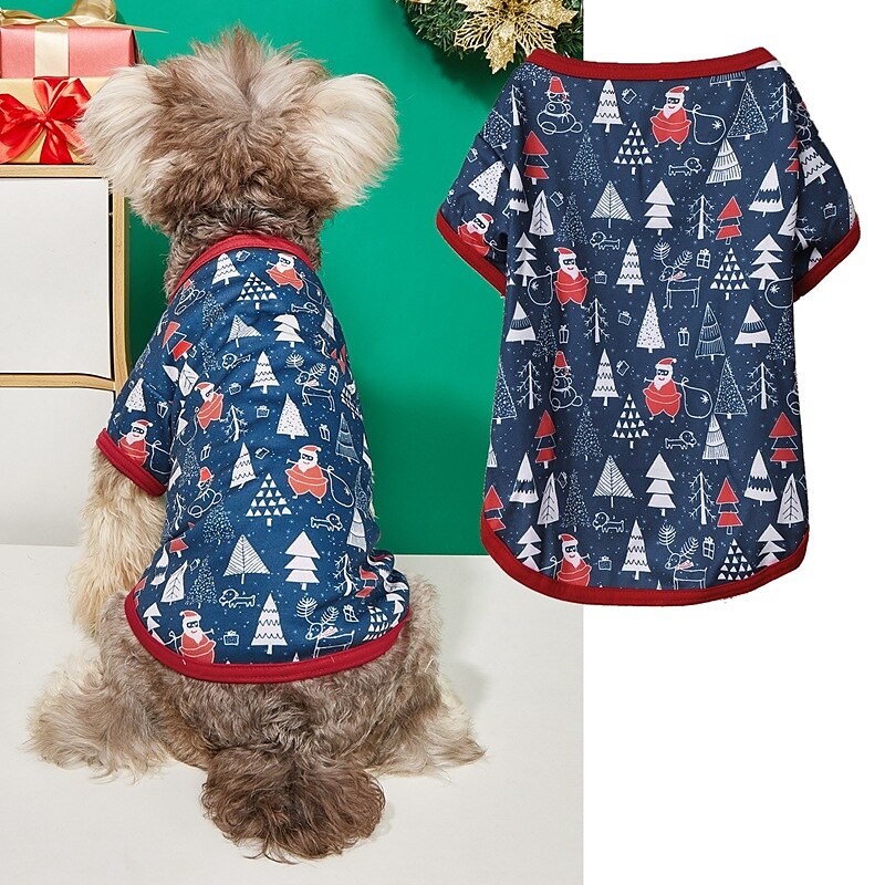 Dog Cat Shirt / T-Shirt Fashion Party Winter Waterproof Breathable Soft Washable Comfortable Christmas Party Casual Daily Festival Dog Clothing for Bichon Frise Pomeranian Baby Pet Papillon Small 2025 - $20.99 –P6
