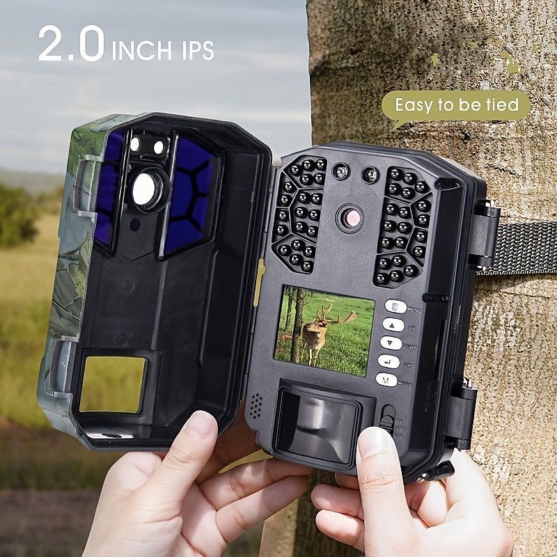 Hunting Camera 4K/1080P 2-inch Display 118.11inch Pixels Outdoor Camera IP66 Waterproof Night Vision Camera Include 32G SD Card Supports Wifi Connection To Mobile Phone (Battery Not Included) 2025 - AU $162.19 –P4