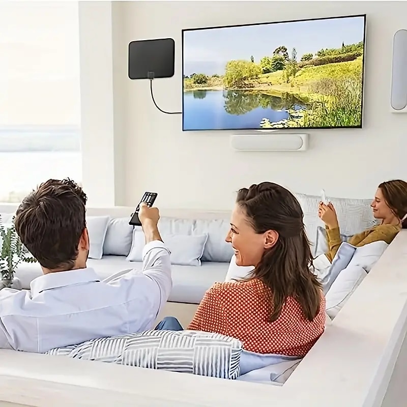 Antena de TV interior dvb-t2 4k 1080p, antena HDTV, antena de TV interior digital para el hogar 2025 - $25.99 –P1