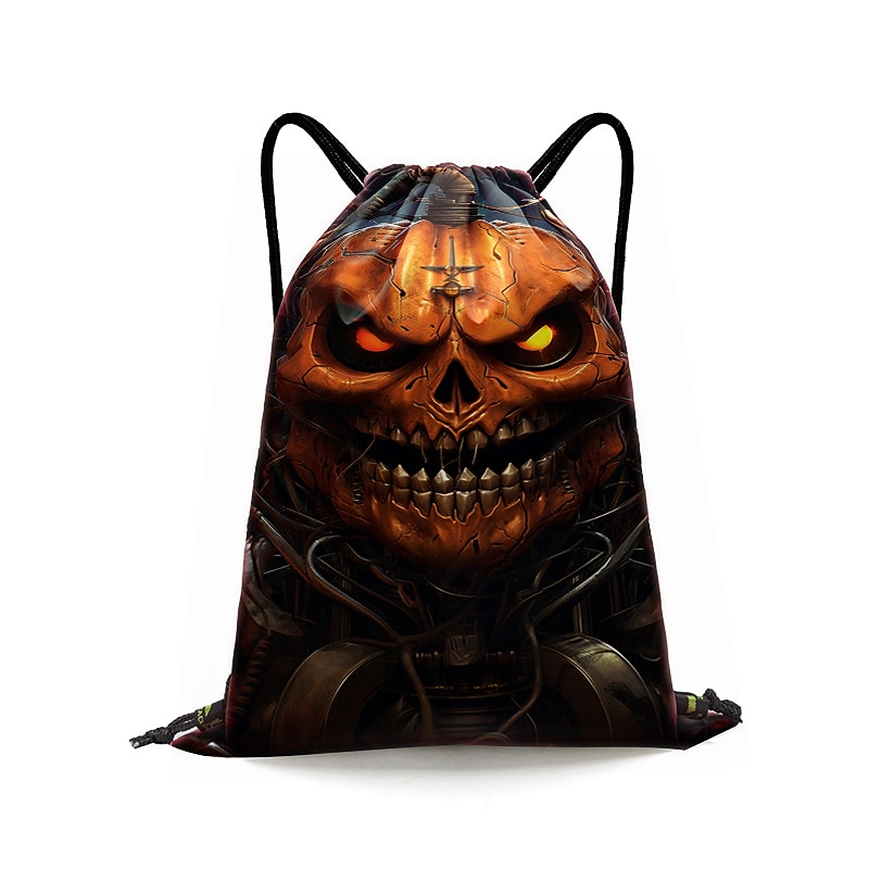 Men's Boys Backpack 3D Print Mini Backpack Drawstring Bag Outdoor Halloween Character Polyester Large Capacity Lightweight Durable Print Red 2025 - $11.99 –P7
