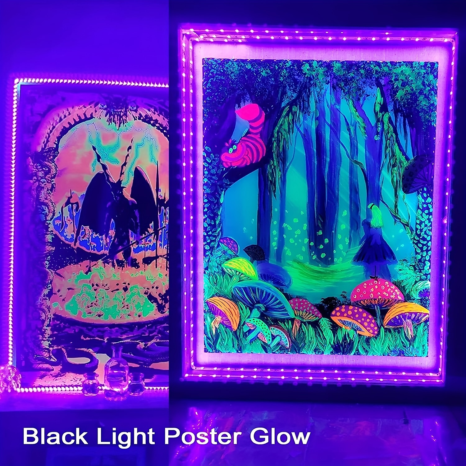 LED UV Black Light Strip, Purple Light with USB or Battery Powered SMD2835, 380-400NM UV Light for Fluorescent Dance, UV Body Coating, Non Waterproof Blacklight Lamp 2025 - $6.49 –P20
