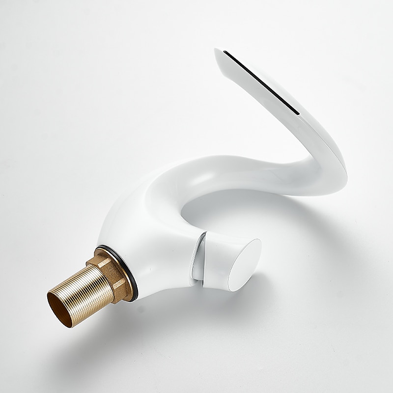 Lavandino rubinetto del bagno - Cascata Finiture verniciate Esterno Una manopola Un foroBath Taps del 2025 a $145.99 –P7