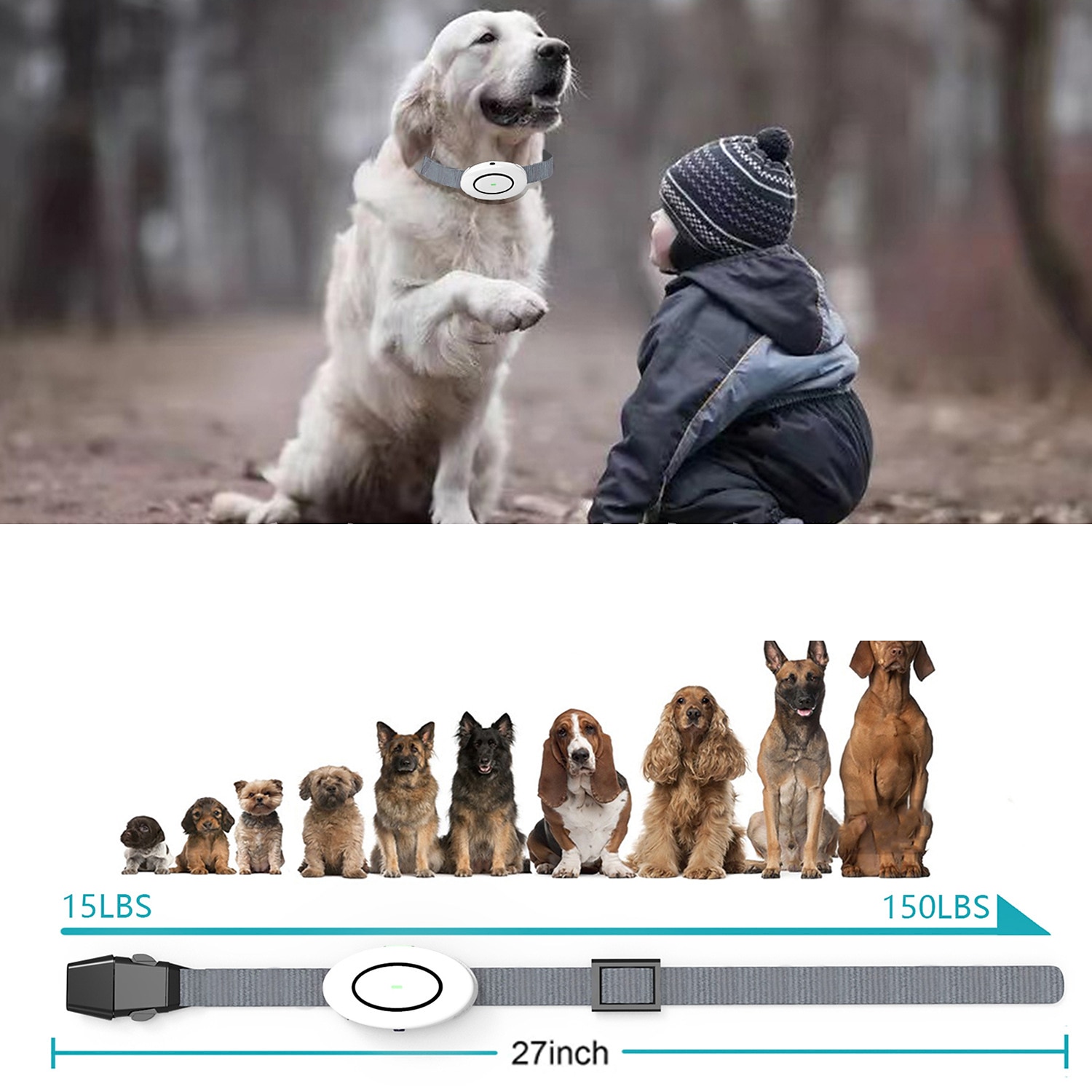 880 New Pet Dog Trainer Trainer Barking Stopper Rechargeable Waterproof Anti barking 350m Remote Control 2025 - $57.99 –P5