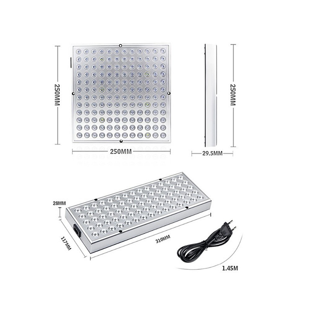 Panneau lumineux de croissance à LED à spectre complet - lumière noire rouge, bleue, blanche, IR, UV pour plantes d'intérieur et culture hydroponique de 2025 ? $32.99 –P3