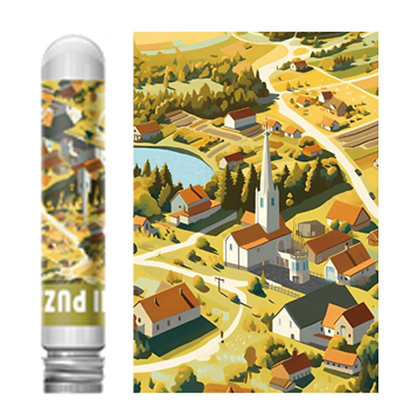 mini puzzle ze zkumavky pro dospělé 150 kusů papíru pohodlné dětské puzzle hračky design krajiny kreativita dárek k narozeninám 2025 - $46.99 –P20