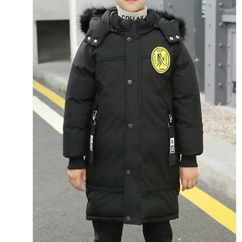 Barn Pojkar Fleece-jacka Hoodiejacka Ytterkläder Ensfärgat Långärmad Dragkedja Täcka Ledigt Förtjusande Dagligen Svart Grön Vår Höst 7-13 år 2025 - $48.99 –P2