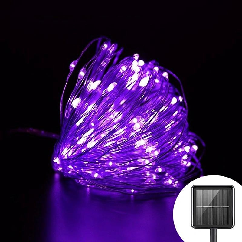 1pcs 50/100/300leds Halloween Solar Lights, Outdoor Fairy Garland String Lights, Waterproof Garden Festoon Lamp, Halloween Yard Patio Party Decoration 2026 - $21.99 –P8