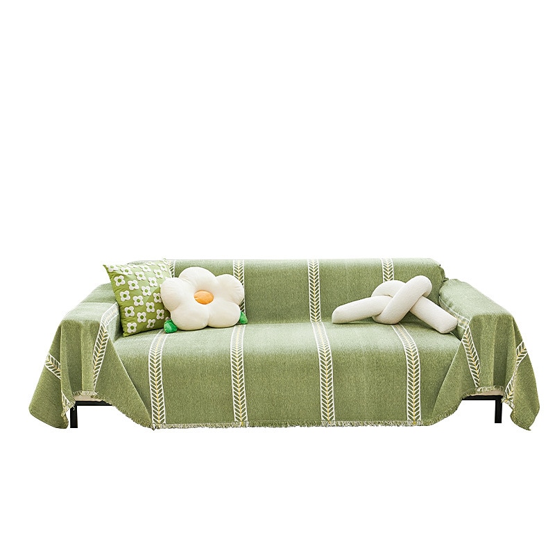 Chenille-Sofabezug, Couchbezug, Salbeigrün, Couchschutz, Sofadecke, Sofaüberwurf für Sofas, waschbar, Sofabezug für Hunde 2025 - $44.99 –P20
