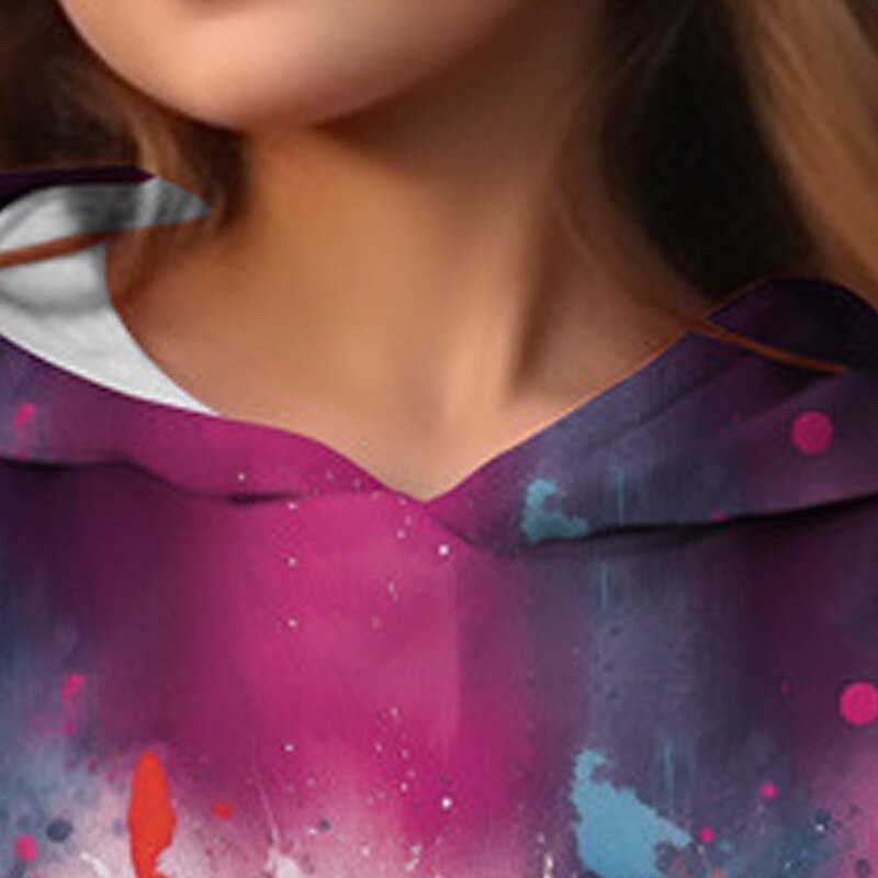 Flickor 3D Fjäril Huvtröja Pullover Långärmad 3D-tryck Höst Vinter Aktiv Mode söt stil Barn 3-12 år Utomhus Ledigt Dagligen Normal 2025 - $18.99 –P6