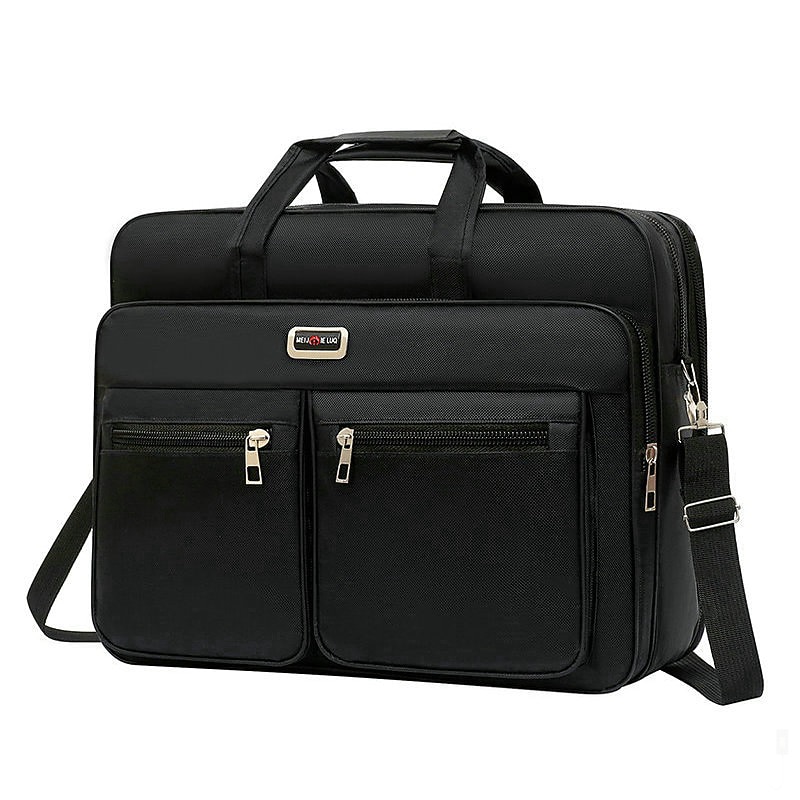 Men's Business Laptop Bag with Shoulder Strap, Water-Resistant Work Briefcase with Multiple Zipper Pockets for Office and Travel 2025 - $26.99 –P12