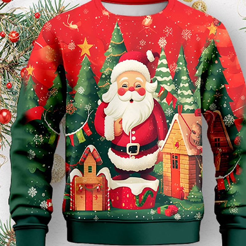 Pojkar 3D jultomten Sweatshirt & Sweatpants Set Set Långärmad 3d-utskrivning Höst Vinter Aktiv Mode Häftig Polyester Barn 3-12 år Rund hals Utomhus Gata Semester Normal 2025 - $25.99 –P7