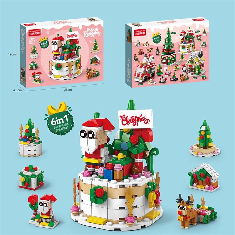 celebrità di internet natale piccoli blocchi di particelle per bambini e bambine piccolo regalo combinazione puzzle giocattolo compatibile decorazioni per regali di natale del 2025 a $13.99 –P5