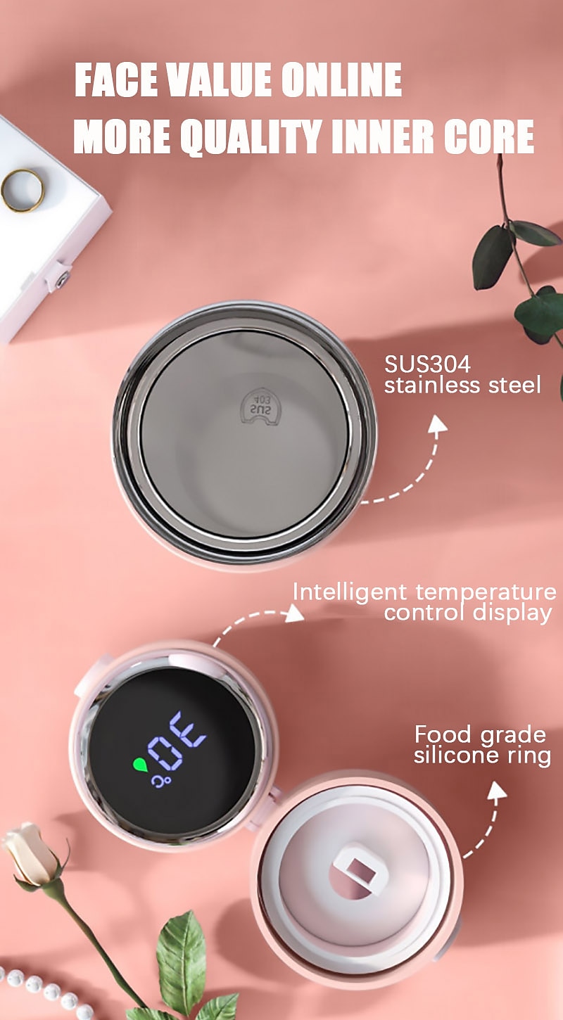 Smart Thermos Mug Mini Stainless Steel Thermos Cup Portable Leak Proof Water Cup with Filter Water Vacuum Tea Coffee Bottle Cup 2026 - $21.99 –P5