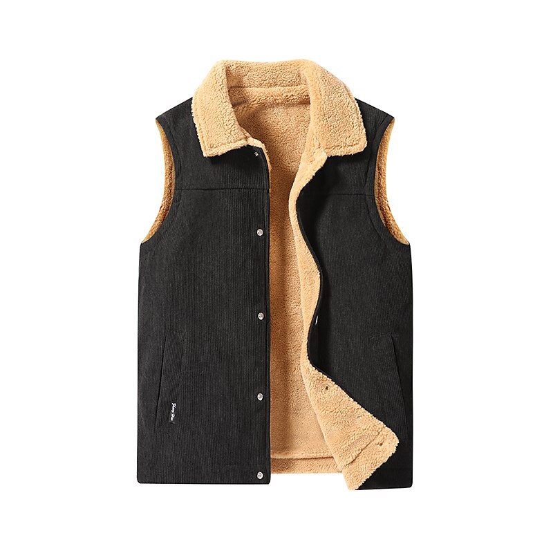 בגדי ריקוד גברים Gilet בָּחוּץ לבוש יומיומי חופשה ליציאה אופנתי בסיסי סתיו חורף רוכסן כיס פוליאסטר שמור על חום הגוף אחיד רוכסן צווארון מתקפל רגיל שחור לבן צהוב ירוק צבאי אֵפוֹד 2025 - $66.99 –P2