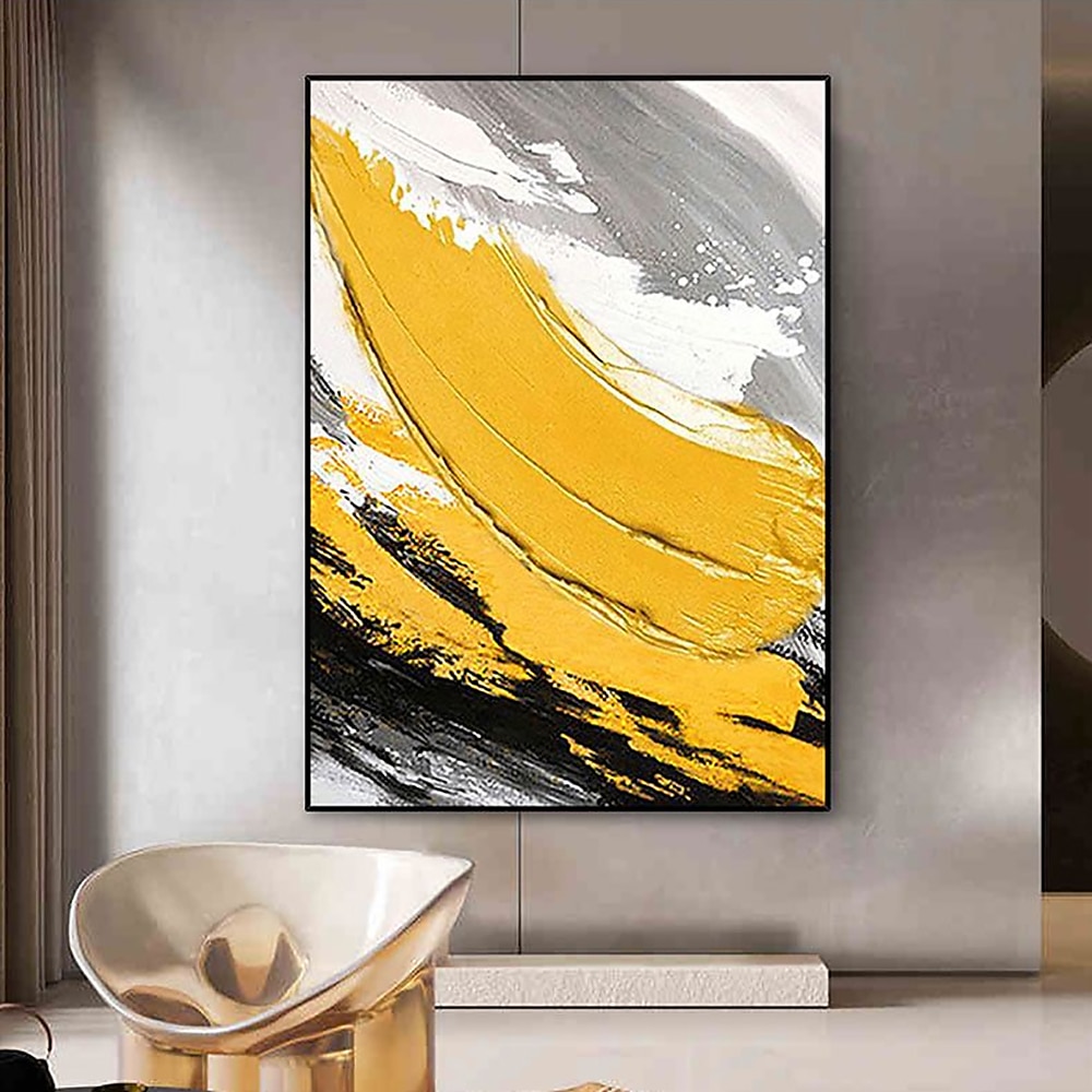 picturi în ulei realizate manual, pânză, artă de perete, pictură cu cuțit de culoare abstractă modernă, pentru decorarea casei, pictură rulată fără rame, neîntinsă 2025 - $85.99 –P13