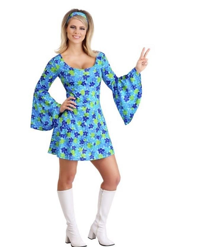 Retro Vintage 1970s Disco Dress Headband Hippie Floral Women's Halloween Carnival Masquerade Performance Event / Party Pride Parade Adults' Dress Headband Spring & Summer 2025 - $33.99 –P2