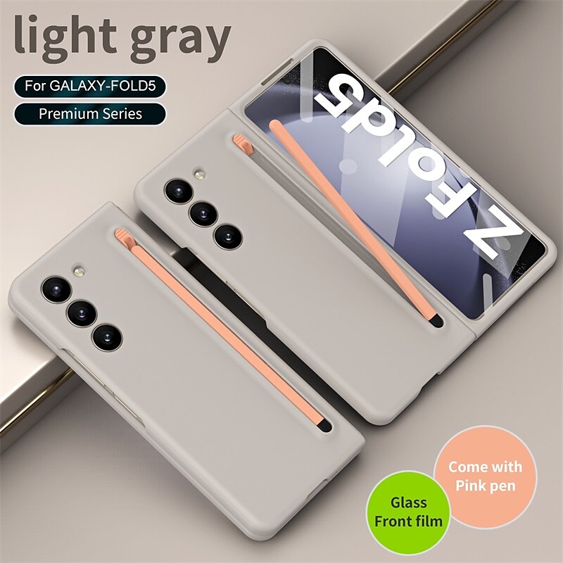 Phone Case For Samsung Galaxy Z Fold 6 Z Fold 5 Z Fold 4 Z Fold 3 Back Cover with Screen Protector Pencil Holder Full Body Protective PC 2025 - $31.99 –P15