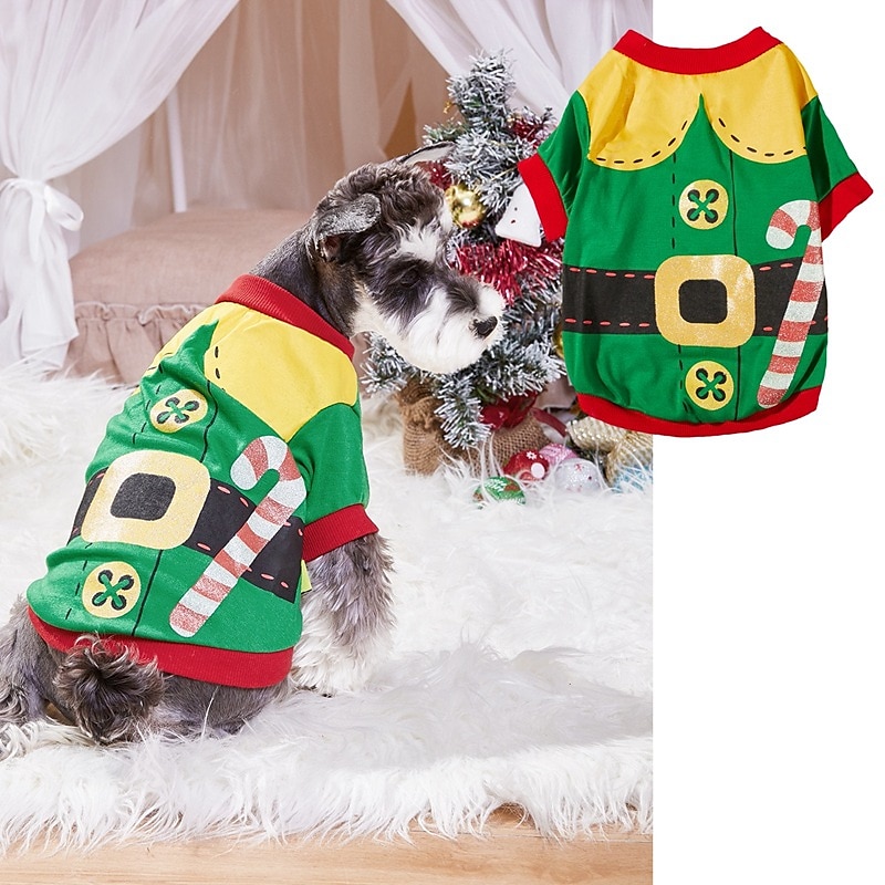 Dog Cat Shirt / T-Shirt Fashion Party Winter Waterproof Breathable Soft Washable Comfortable Christmas Party Casual Daily Festival Dog Clothing for Bichon Frise Pomeranian Baby Pet Papillon Small 2025 - $20.99 –P13