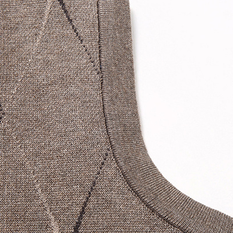 Herren Pullover Pullunder Wollpullover Kaschmir Strickjacke Gerippt Stricken Standard Tasche Strick Raute V Ausschnitt Warm-Ups Moderne zeitgenössische Freizeitskleidung Ausgehen Bekleidung Winter 2026 - $39.99 –P15