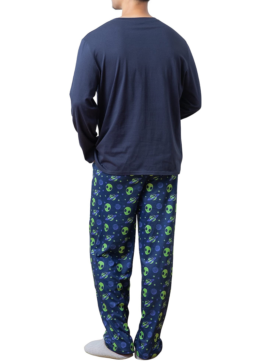 Homens Loungewear Roupa de Dormir Conjunto de Pijama Top e calça de pijama 2 Peças Estampas Abstratas à moda Casual Conforto Casa Diário Misto de Algodão Conforto Gola Redonda Manga Longa Camiseta de 2025 por $25.99 –P5