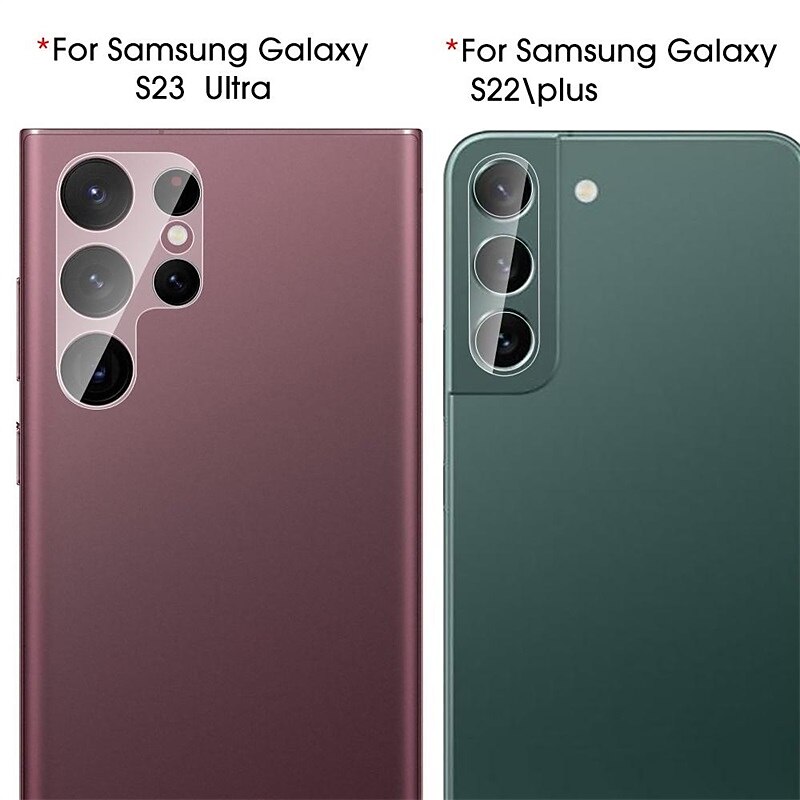 [2+2Pack] Screen Protector + Camera Lens Protector For Samsung Galaxy S24 Ultra Plus S23 S22 S21 S20 Ultra Plus FE S10 Note 20 Ultra 10 Plus Note 10 Plus Tempered Glass 9H Hardness Anti-Fingerprint 2025 - $12.99 –P9