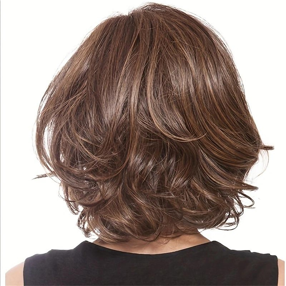 Synthetische Perücken Locken Gerader Pony Perücke Kurz A1 A2 A3 A4 Synthetische Haare Damen Modisches Design Natürlich Komfortabel Blond Braun 2025 - $24.99 –P3