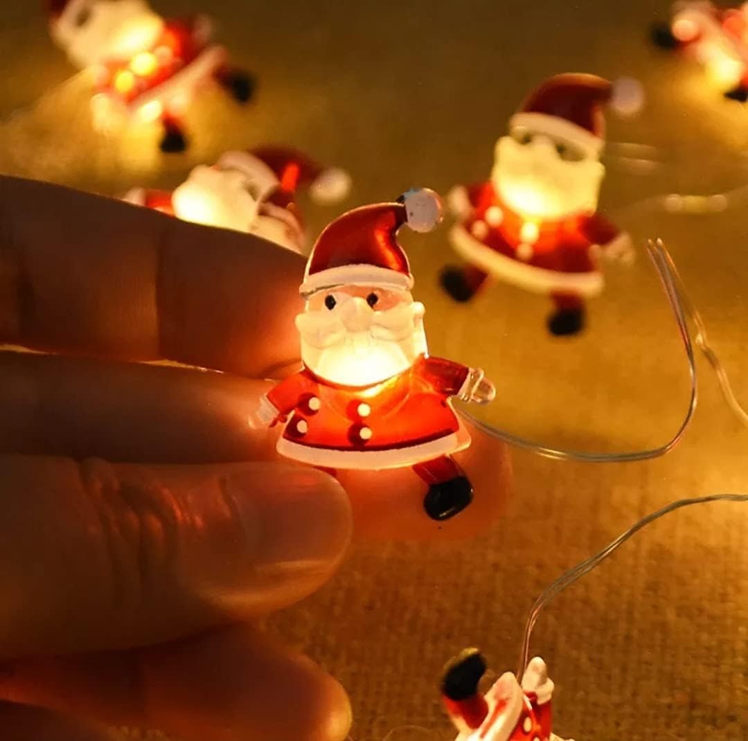 napelemes karácsonyi hóember Mikulás cukorka tündérfüzér fények 4m 40 led 8 mód világítás kültéri ip65 vízálló füzér fények karácsonyi esküvő kert terasz fa party ünnep dekoráció 2025 - $18.99 –P6