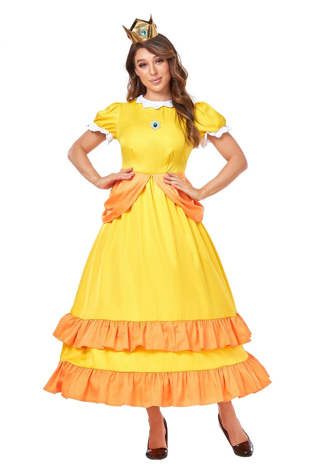 Super Bros Prinsessa Peach Cosplay-Asut Aikuisten Naisten Cosplay Karnevaali Suoritus Halloween Karnevaali Naamiaiset Mardi Gras Helppo karnevaaliasu 2025 - $50.99 -P10