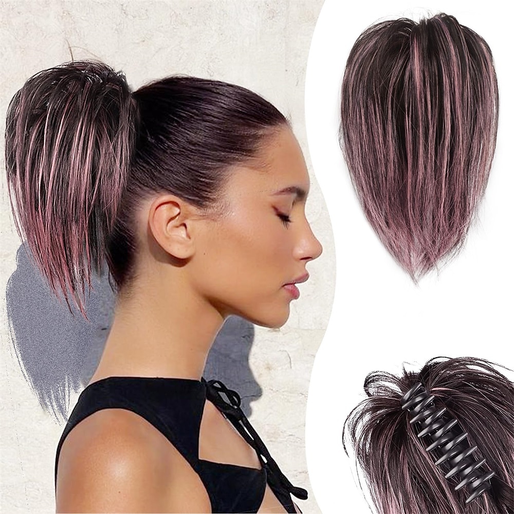 chignons Chignon Queue de cheval avec griffe Cheveux Synthétiques Pièce de cheveux Extension des cheveux Droit Soirée Usage quotidien Soirée & Evénement A1 A2 A3 de 2025 ? $12.99 –P6