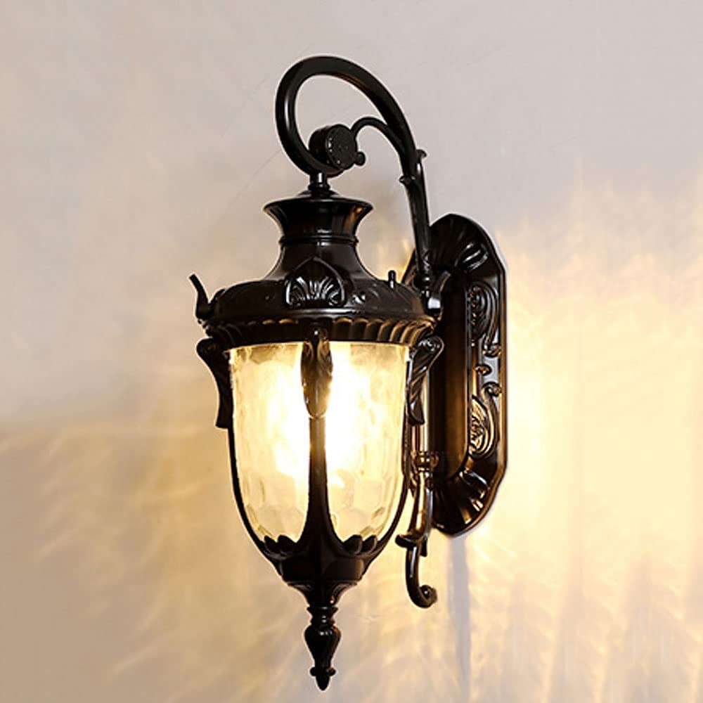 LED-Wandleuchte, Beleuchtungskörper, E27, antike Wandleuchte, Laterne, außen, wasserdicht, rostfrei, Aluminium, Glas, Laterne, Wandleuchte, Laterne, Innenhof, Garten, Balkon, Villa, dekorative 2025 - $202.19 –P9