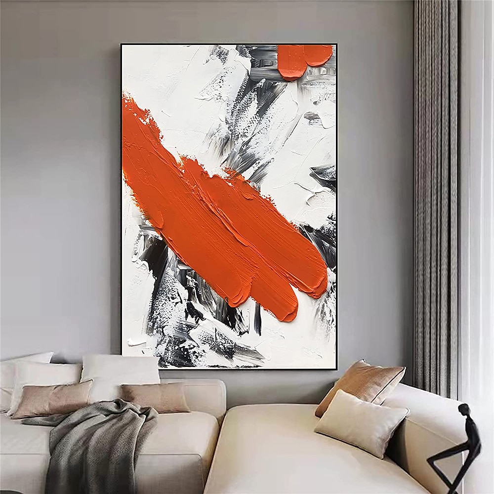 picturi în ulei realizate manual, pânză, artă de perete, pictură cu cuțit de culoare abstractă modernă, pentru decorarea casei, pictură rulată fără rame, neîntinsă 2025 - $85.99 –P3