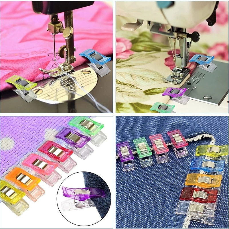 200 Pack Sewing Clips Bulk, Multipurpose Sewing Clips for Fabric, Quilting  Clips and Sewing Fabric Clips, Craft Clips for Sewing, Sewing Craft Clips