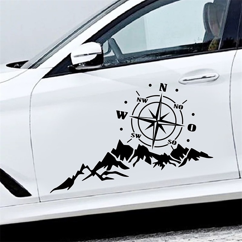 ovendash diy design auto kuorma koristeelliset tarrat maastoautolle vuoristoseikkailijoille kompassi maastoauto matkailuauto asuntoautotarvikkeet 2025 - $11.99 –P4
