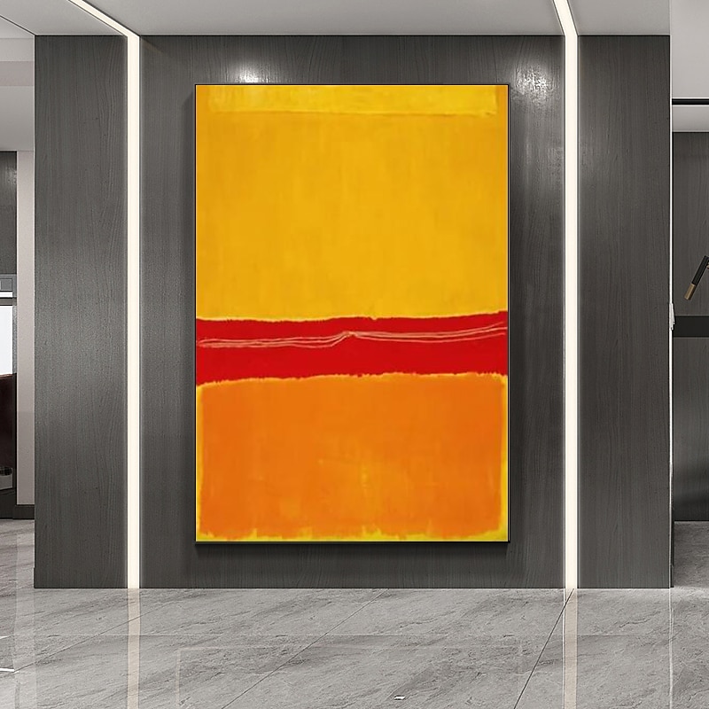 1 pezzo segni rothko tela arte della parete dipinta a mano opera d'arte pittura immagine per ufficio camera da letto casa decorazione moderna tela arrotolata (senza cornice) del 2025 a $75.99 –P7