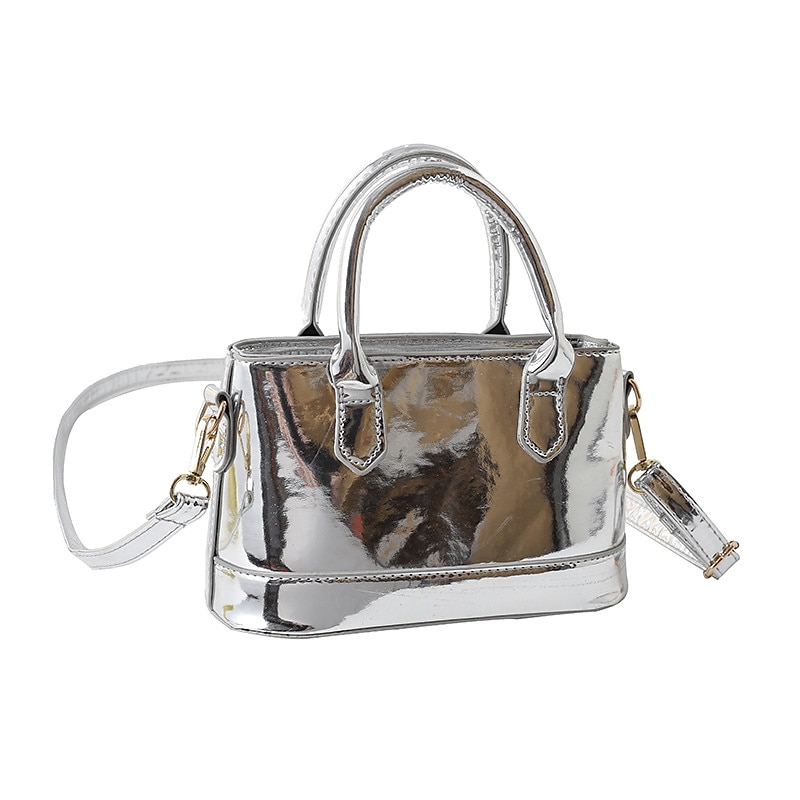 Wide Silver 2023 Bags Women Handbags Ladies Leather Clear