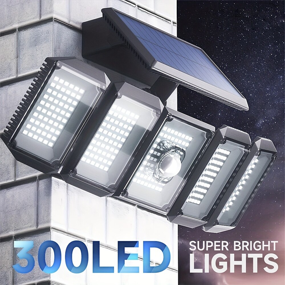2025年 1個 8 W 屋外用ウォールライト ソーラー駆動 クールホワイト 3.2 V 300 LEDビーズ  コレクション – $37.99 –P7