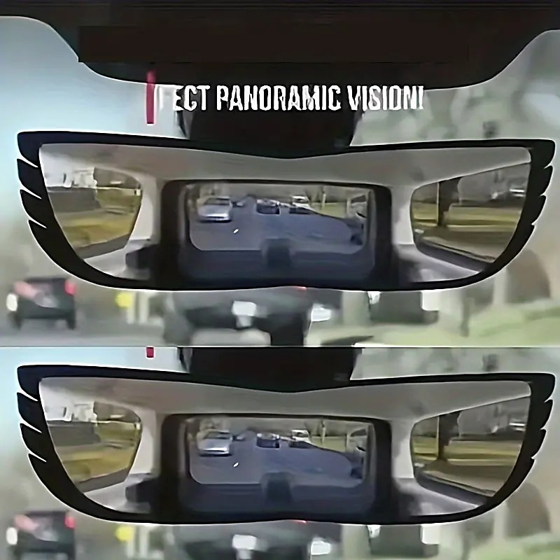 StarFire 1pc Car Wide Angle Rearview Mirror Curved Interior Large Field Of View Inside Mirror Blind Area Auxiliary Mirror 2025 - $17.99 –P6