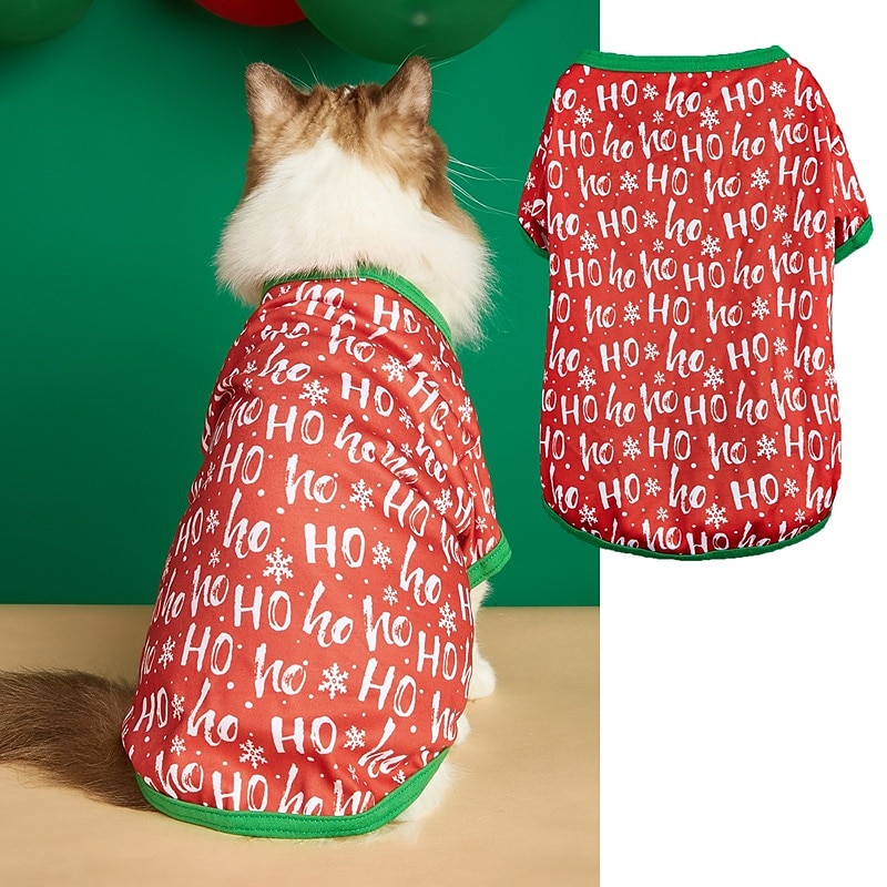 Dog Cat Shirt / T-Shirt Fashion Party Winter Waterproof Breathable Soft Washable Comfortable Christmas Party Casual Daily Festival Dog Clothing for Bichon Frise Pomeranian Baby Pet Papillon Small 2025 - $20.99 –P11