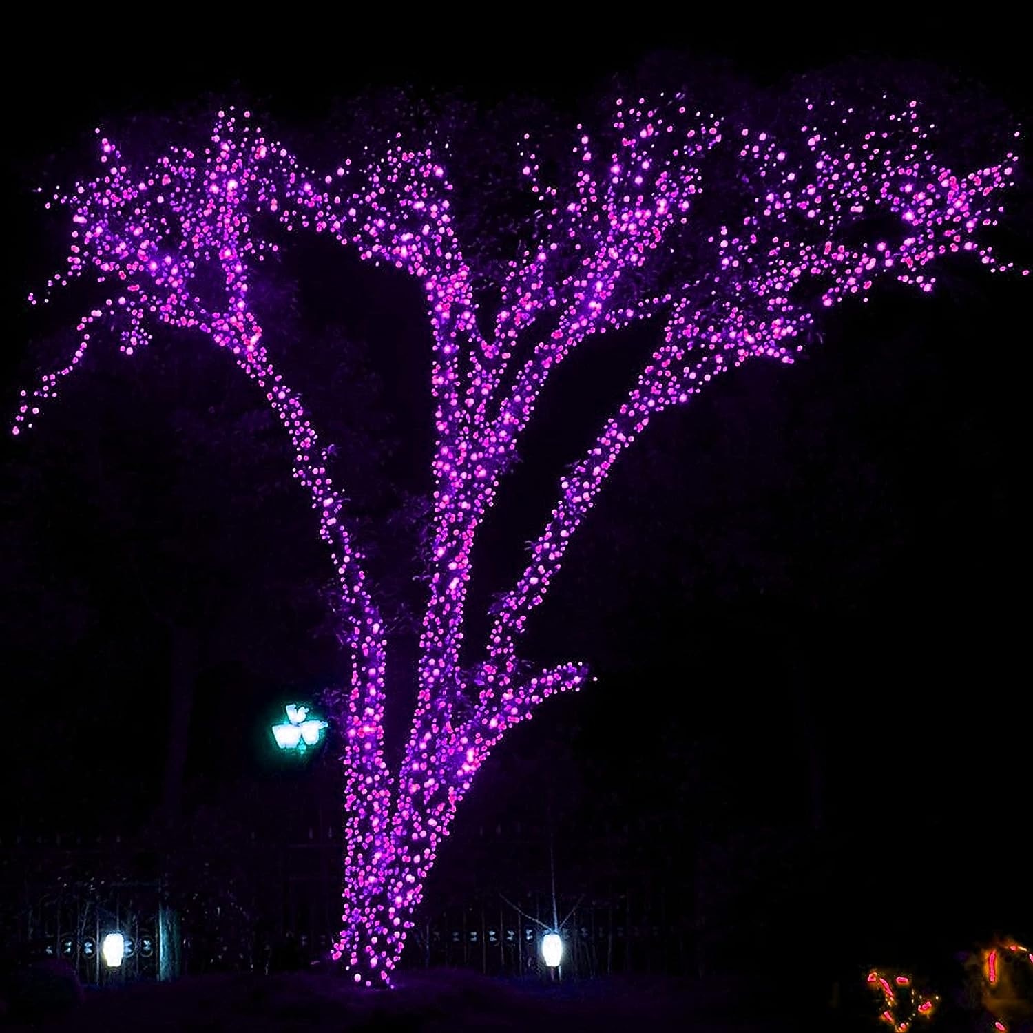 stringa di luce viola di halloween 8 funzioni per interni ed esterni stringa di luce decorativa di halloween spina di sicurezza a bassa tensione 10 metri 100 luci 20 metri 200 luci 30 metri 300 luci del 2025 a $13.99 –P1
