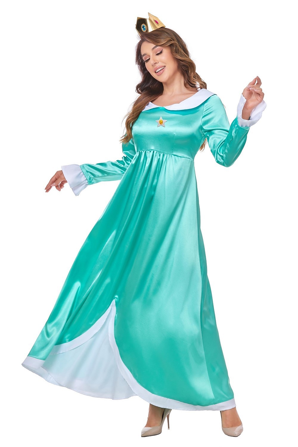 Super Bros Prinsessa Peach Cosplay-Asut Aikuisten Naisten Cosplay Karnevaali Suoritus Halloween Karnevaali Naamiaiset Mardi Gras Helppo karnevaaliasu 2025 - $50.99 -P19