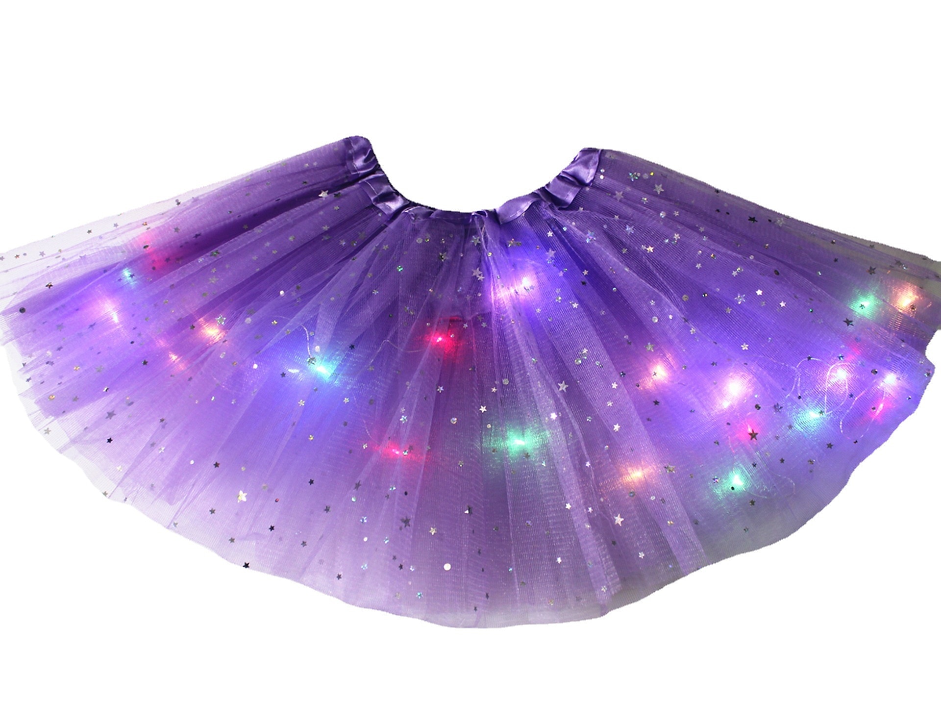 LED Tulle Skirts for Girls Light Up Women's Ballet Carnival Festival Cosplay Costumes Glow In the Dark for Glowing Party Decorating Fairy Gifts For Children 2025 - $14.49 –P5