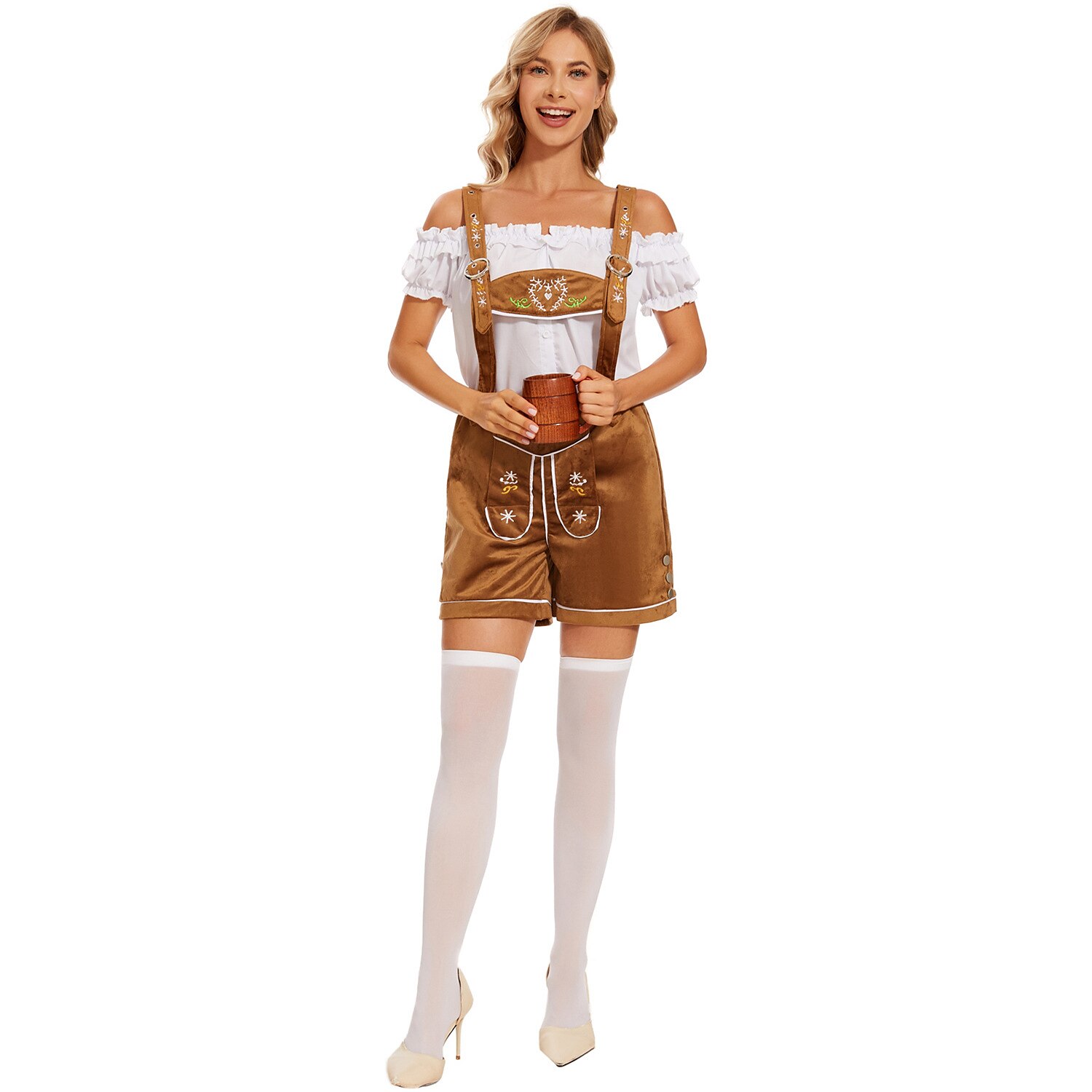 Oktoberfest Blouse / overhemd Lederhosen Alpine Hoed Beiers Bavarian Duits Weiden Dames Doek in traditionele stijl 2025 - $17.49 –P9