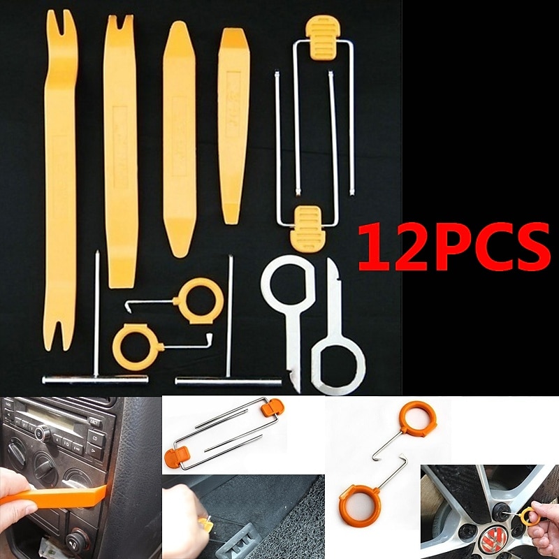12pcs Auto Car Radio Door Clip Panel Trim Dash Audio Removal Installer Pry Tool 2025 - $8.99 –P1