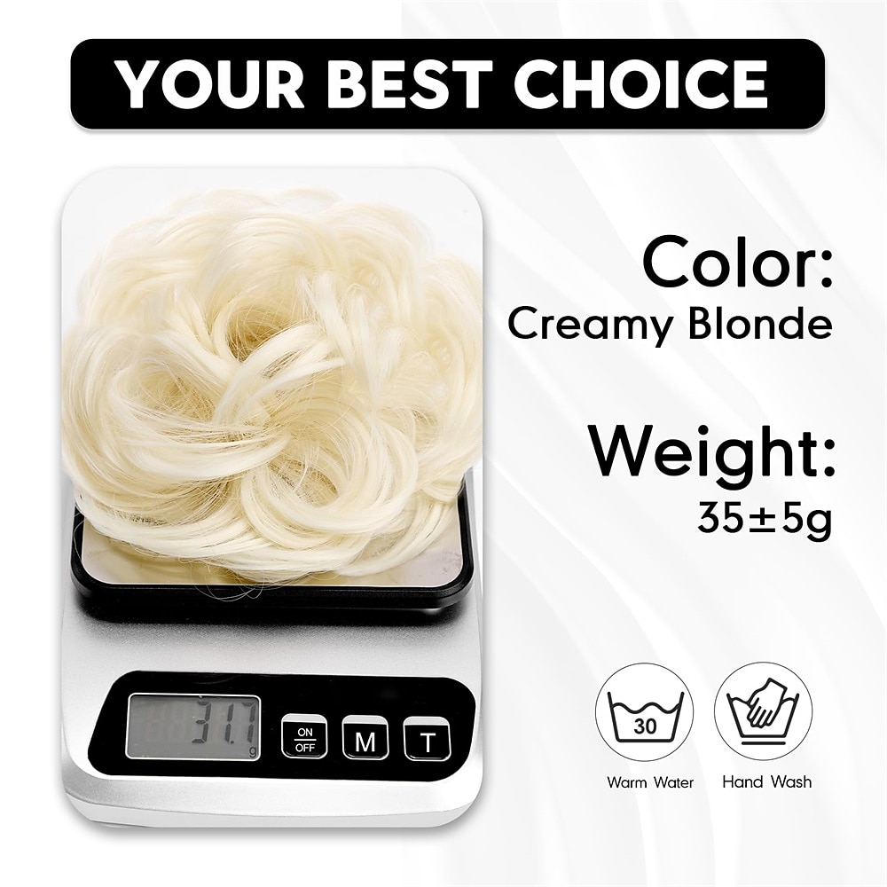 Messy Bun Hair Pieces for Women and Girls Synthetic Tousled Updo Hair Extensions Faux Hair Bun for Daily Wear 2025 - $14.49 –P9
