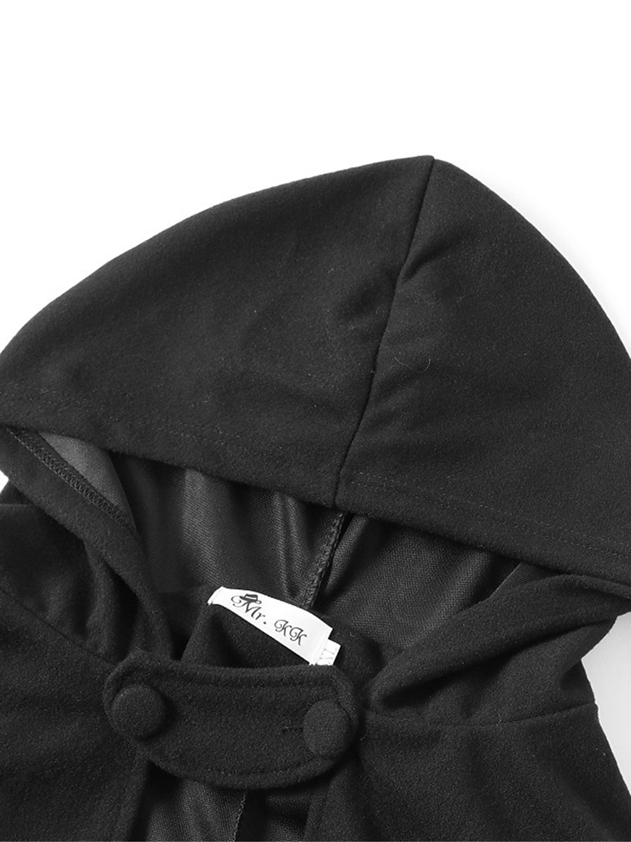 Mujer Capa / Capas Exterior Ropa Cotidiana Noche Otoño Invierno Largo Abrigo Ajuste regular Resistente al Viento Mantiene abrigado Elegante Estilo clásico Casual Chaquetas Manga 3/4 Plano Demasiado 2025 - $34.99 –P17