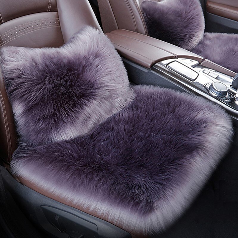 coussin de siège de voiture housses de siège de voiture en fourrure tapis en fausse laine coussin de sièges auto longue peluche tapis de sièges chauds d'hiver coussin chaud universel pour femmes de 2025 ? $49.99 –P2