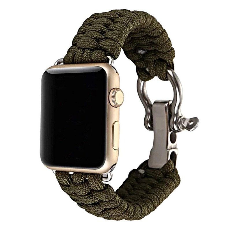 1 pacote Corda trançada artesanal Compatível com Pulseira Apple Watch 38mm 40mm 41mm 42mm 44mm 45mm 49mm Entrançado Elástico Ajustável Tecido pulseira de substituição para iwatch Ultra 2 Series 9 8 7 de 2025 por $12.99 –P18