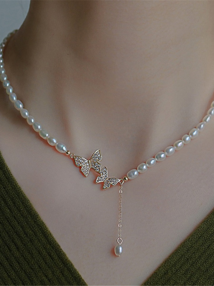 Naisten kaulakoru Muoti ulko- Perhonen Kaulakoru 2026 - MXN $148.76 –P2