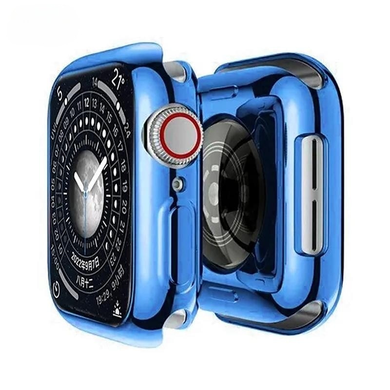Совместим с Apple Watch Series 8 7 45mm / Series 8 7 41mm / Series 6 5 4 SE 44mm / Series 6 5 4 SE 40mm / Series 3 2 1 42mm Все вокруг защитное Защита от удара ТПУ Часы Крышка 2025 - $6.99 –P11